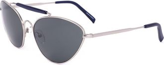 Linda Farrow DRIES VAN NOTEN 8DVN7 C3 Womens Sunglasses Silver Size Standard