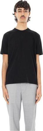 Daniele Fiesoli Gemerceriseerd Katoenen T-shirt - Heren - T-shirts - Zwart - L - Katoen - Tops