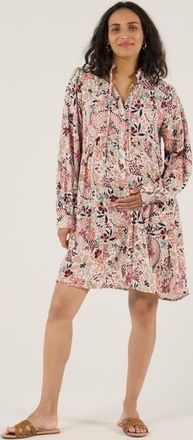 Cache Coeur Maternity and Nursing Shirt Shirt Dress Capucine in Multicolor at Nordstrom, Size X-Small