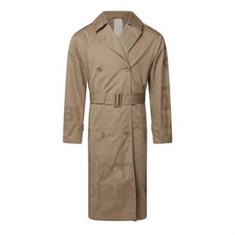 Replay Womens Trench Coat in Beige Cotton - Size X-Large