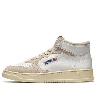 Autry Autry Medalist Mid Goat Suede White AUMM-GS04