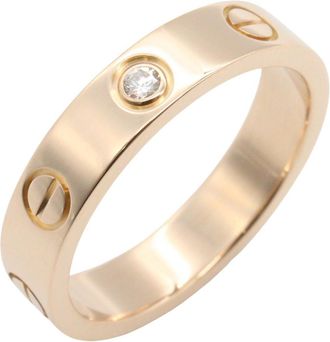 Cartier Gold Clear Pink Gold (18K) Band Ring (Pre-Owned)