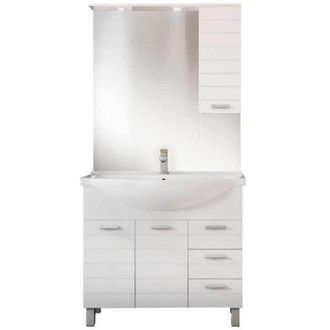 Savini MOBILE DA BAGNO RIGO 85 Specchiera 80 - Pensile Dx