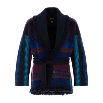 Alanui Cashmere Blend Cardigan - male - Alanui - Cashmere Knitwear - Multicolor - M - Knitwear