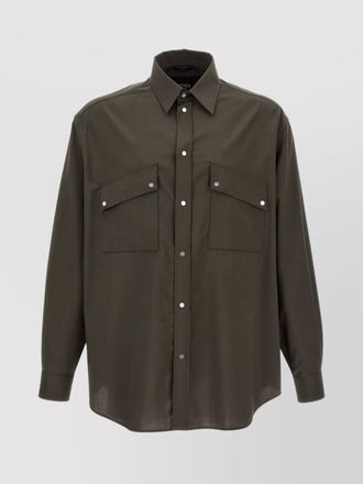 Fendi wool oversized shirt