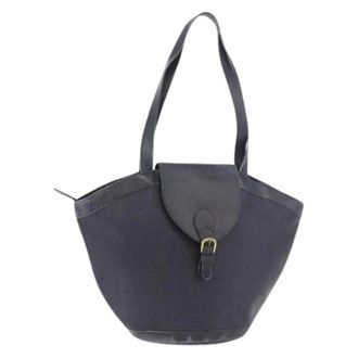 Dior Pre-owned Vintage Trotter Tote Bag - Dames - Pre-owned - Blauw - Maat: ONE Size Leer