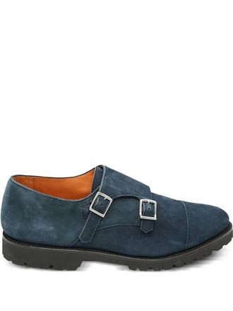 Andrea Ventura Suède gespschoenen - Blauw