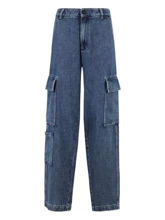 Erika Cavallini Semi Couture cargo jeans - Blue