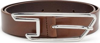 Diesel 3cm belt in pull-up leather - Belts - Woman - Brown
