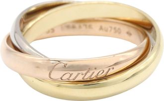 Cartier Gold Silver Yellow Gold (18K) Pink Gold (18K) White Gold (18K) Band Ring (Pre-Owned)