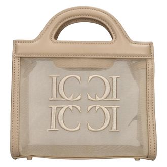 La Carrie Beige - Dames - Handtassen - Beige - ONE Size - Leer - Tassen