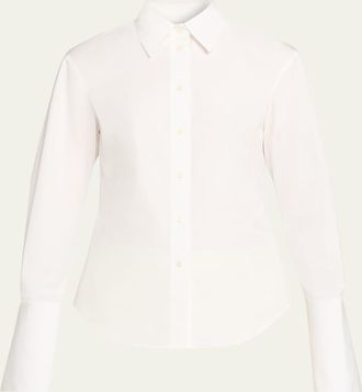 Lafayette 148 New York Button-Down Cotton Shirt