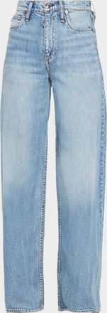 Rag & Bone Sofie Featherweight Denim Wide-Leg Jeans