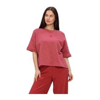 Summum Top Short Sleeve Sweat - Dames - Tops - Rood - Maat: XS Katoen