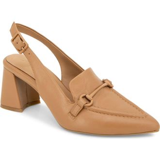 Gentle Souls Dawson Slingback Pump in Camel Leather at Nordstrom Rack, Size 8.5