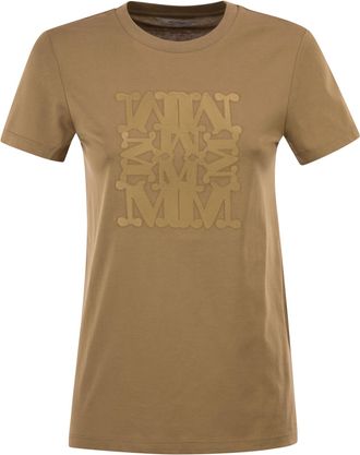 Max Mara Mxmgiovane T Shirt With Monogram Logo