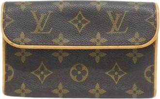 Louis Vuitton Pre-owned Belt Bags, female, Brown, Size: ONE SIZE Pre-owned Canvas Belt Bag