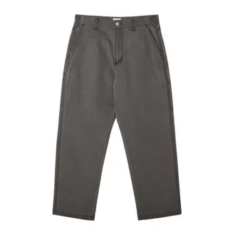 Obey Straight Trousers, male, Gray, Size: W34 Big Timer Carpenter Pant