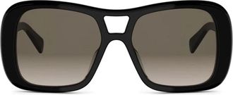 Celine Triomphe Havana Pilot Zonnebril - Dames - Zonnebrillen - Zwart - ONE Size - Accessoires
