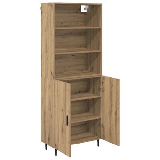 vidaXL Vidaxl Credenza 2 Pz Rovere Artigianale 69,5 X 32,5 X 180 Cm