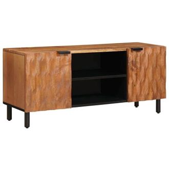 vidaXL TV Cabinet with Shelf Acacia Brown Finish 105 x 33 x 46 cm vidaXL