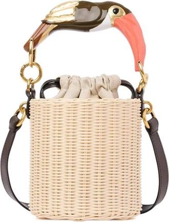 Chlo&eacute; Small Bucket - Dames - Schoudertassen - Bruin - ONE Size - Katoen - Tassen