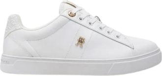 Tommy Hilfiger Verhoogde Monogram Sneakers - Dames - Sneakers - Wit - 42 EU - Schoenen