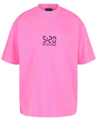 BALENCIAGA 20SS CREW Tシャツ ピンク Balenciaga - Cotton crew-neck T-shirt Pink - The Corner
