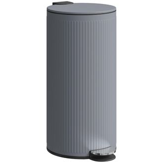 OEM Cubo De Basura Cocina 30l Con Pedal Tapa De Cierre Suave Y Cubo Extra&iacute;ble Para Dormitorio Oficina Estudio Sal&oacute;n Gris