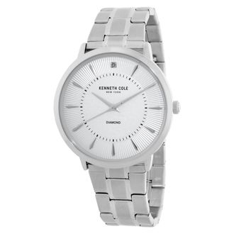 Kenneth Cole Diamond Quartz Silver Dial Mens Watch KCWGG2653010