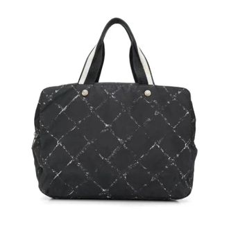 Chanel Pre-owned Polyester chanel-bags - Dames - Vintage Handtas - Blauw - ONE Size - Polyester - Vintage