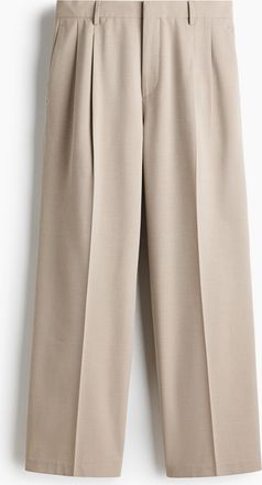 H&M Elegante Hose in Loose Fit - Brown