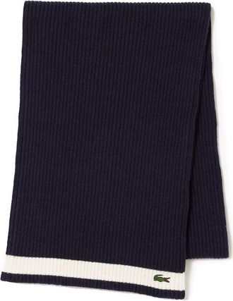 Lacoste Mens Croc Scarf - Blue - One Size