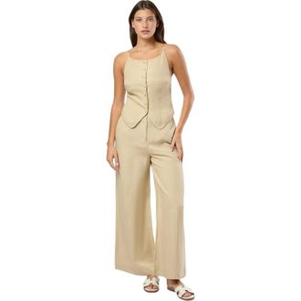 Onia Air Linen Palazzo Pant in Jute at Nordstrom, Size 6