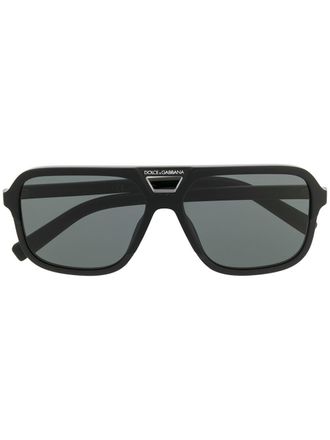 Dolce & Gabbana Eyewear Occhiali da sole modello aviator - Nero