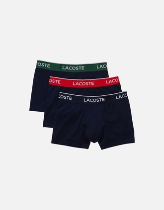 Lacoste Mens Lacoste Mens 3 Pack Boxers With Branded Waistband - Black - Size: 33/32/32/38/Regular