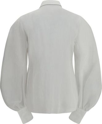 Brunello Cucinelli Womens White Cotton Blouse