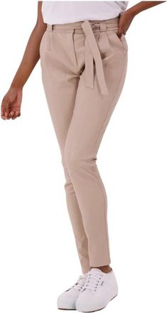 Ibana Stretch Broek Paula - Dames - Slim Fit Broeken - Beige - XS - Broeken