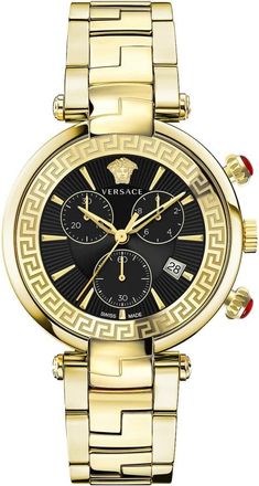 Versace Chronograph Revive - Dames - Horloges - Geel - ONE Size - Accessoires