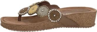Lazamani Luna Slipper - Dames - Slippers - Veelkleurig - 42 EU - Leer - Schoenen