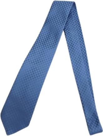 Louis Vuitton Pre-owned Accessories, male, Blue, Size: ONE SIZE Pre-owned Cravat