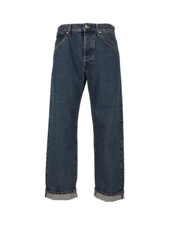 TELA GENOVA Pantalone Tobia Selvage Dirty Stone Blue