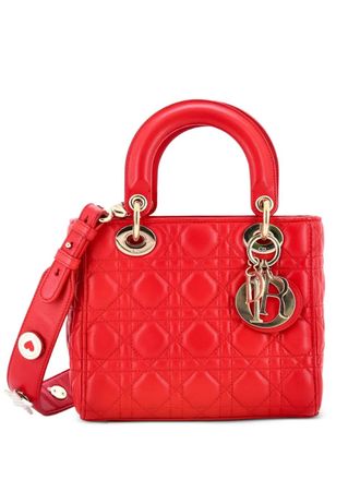 Dior My Lady Dior Bag Cannage Quilt Lambskin satchel - Red