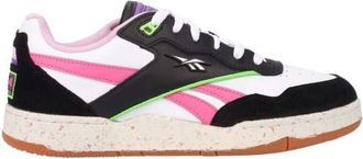 Reebok Volwassen BB 4000 II Leren Sportschoenen (Zwart/roze)