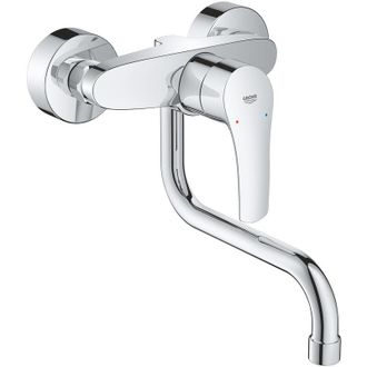 GROHE Eurosmart Mezclador Monomando De Fregadero, Cromo (31391003) - Grohe