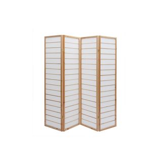 Miliboo Biombo Japon&eacute;s De Madera Natural Y Papel De Arroz Gibon