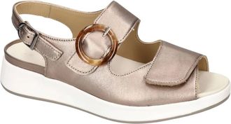 Solidus Schoenen, Dames, Beige, 40 EU, Leer, Kami 105 Sandaal