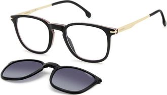 Carrera Stijlvolle Opt + Clip-On Bril - Heren - Brillen - Zwart - 50 MM - Accessoires