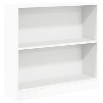 vidaXL Vidaxl Libreria Bianca 80x24x75 Cm In Legno Multistrato