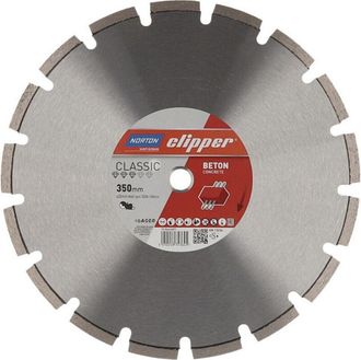 Norton Disque &Agrave; Tron&ccedil;onner Diamant Classic B&eacute;ton D.350mm Al&eacute;sage.25,4mm 2,8mm 10mm